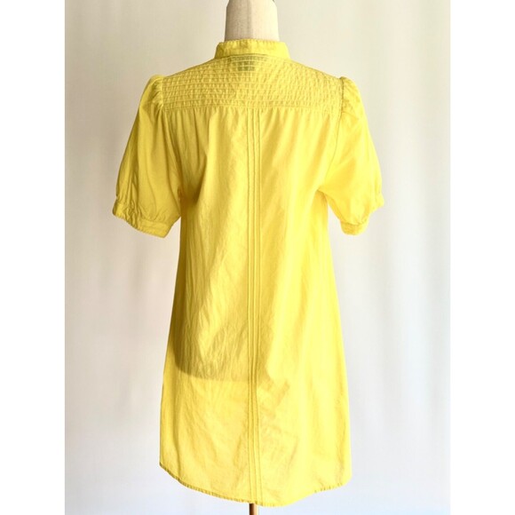 French Connection Alowie Embroidered Organic Cotton Shift Dress Size Small S - Picture 5 of 6